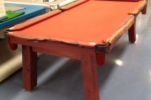 Redgum pool table